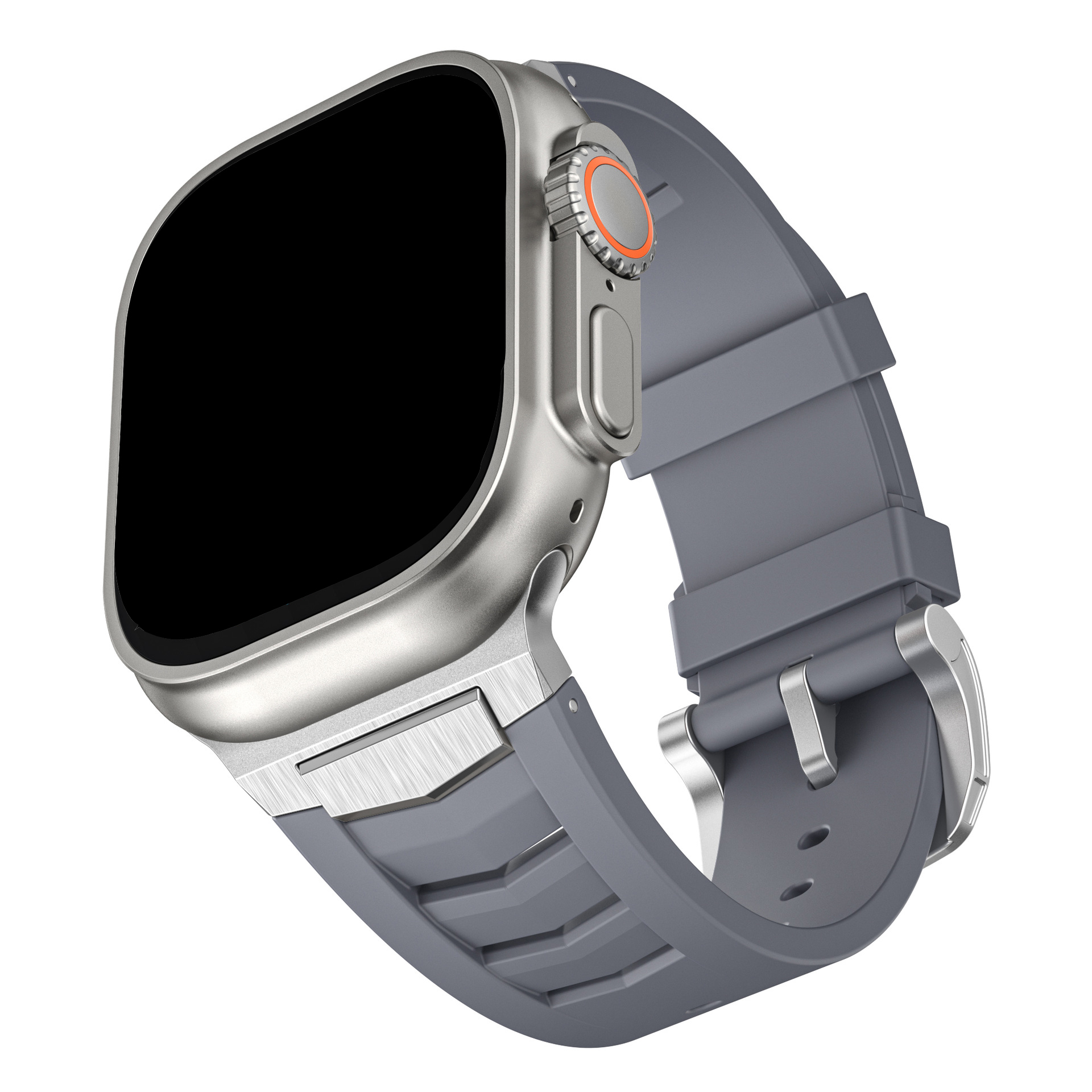 Gray silver buckle