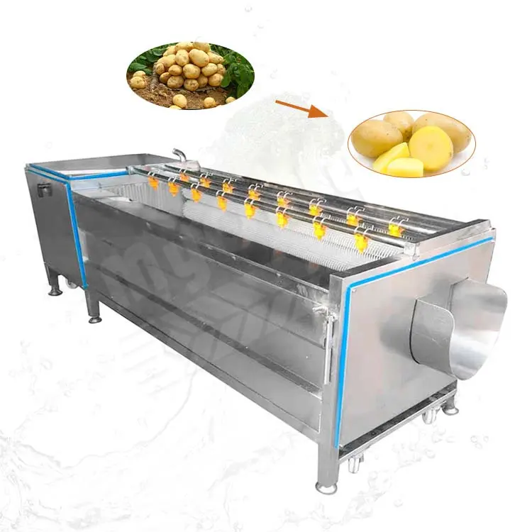 Benim lavlavde ververendüstriyel De Fruta tatlı patates narenciye elma zencefil yıkama makinesi