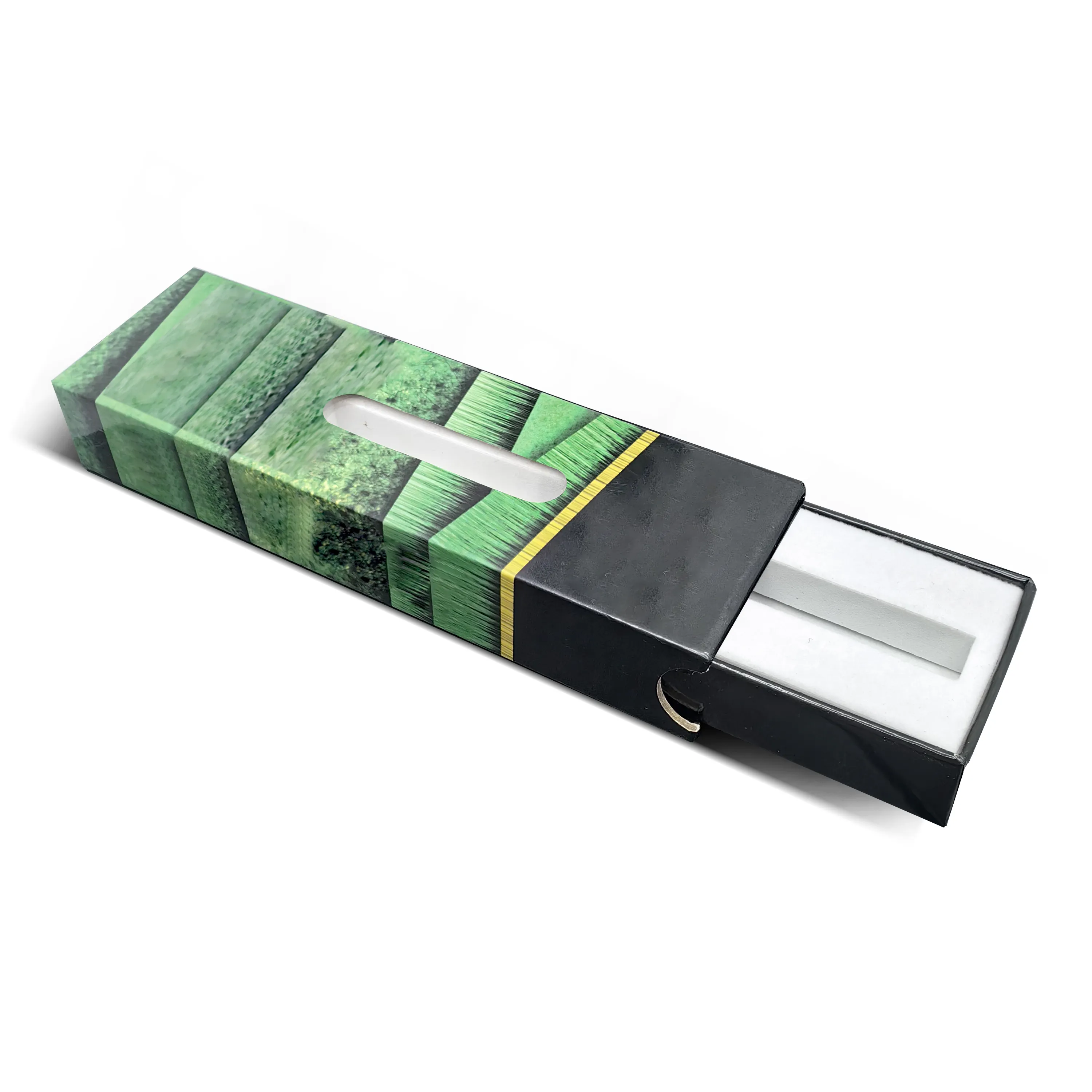 कस्टम डिज़ाइन ब्लैक ड्रॉअर स्लाइड चाइल्ड प्रूफ़ बॉक्स हार्ड पेपरबोर्ड कार्ट्रिज बॉक्स पैकेजिंग तंबाकू