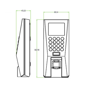 ZK biometrische fingerabdruck-Zugangskontrolle TCP/IP Linux-System intelligentes Tür-Zugangskontrollesystem mit zeitlicher Anwesenheit der Mitarbeiter - Product Image 5