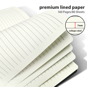 Cuaderno espiral de tapa dura A5 con bucle de bolígrafo 5,7 "x 8,27" 160 páginas forradas diario de escritura y juego de regalo - Product Image 4