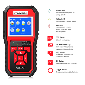 KONNWEI KW850 Professional Auto Diagnostic Scanner Universal OBD2 Engine <strong>Code</strong> Reader Car Diagnostic Tools