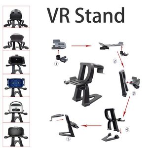 VR Holder Stand for Rift/S/GO/<strong>HTC</strong> Vive/Vive Pro/Valve Index/Quest 2/Quest Game Accessories with Touch <strong>Controllers</strong> Station - Product Image 3