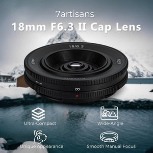 7工匠18毫米F6.3 II不明飞行物镜头，兼容APS-C索尼电子安装无反光镜相机A5000 <span class=keywords><strong>A5100</strong></span> A6000 A6100 A6300 A6400