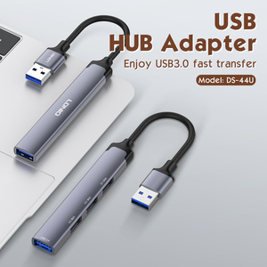 LDNIO DS-44 U Type-c扩展坞4合1 USB集线器适配器USB至USB3.0 * 1 + USB2.0 * 3苹果电脑Usb集线器 - Product Image 2