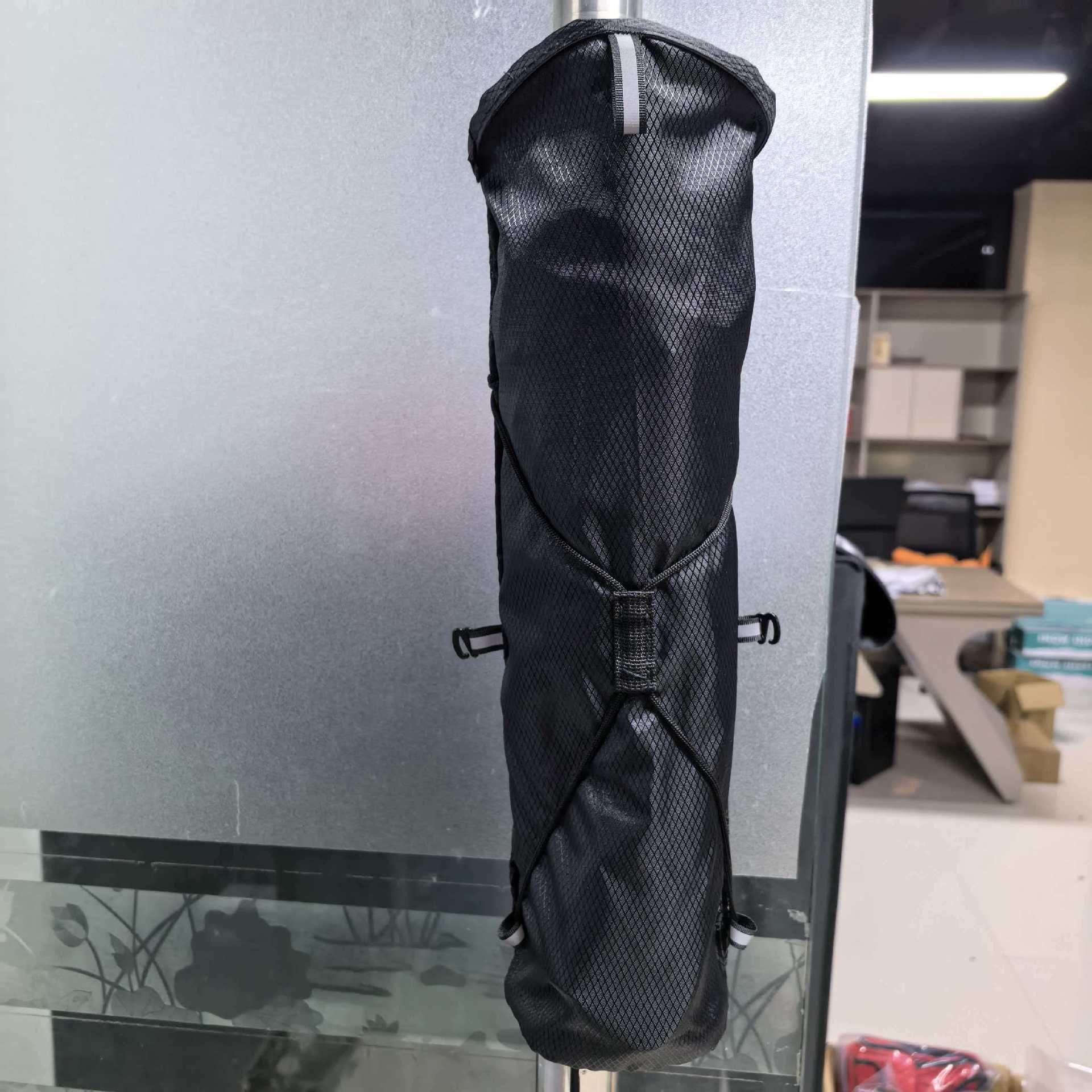 Black trekking pole storage bag