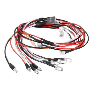 ชุดไฟ LED เบรค + ไฟหน้า + สัญญาณรถ RC รถบรรทุก1/10th 2.4GHz PPM FM 12ชิ้นรีโมทคอนโทรลไฟรุ่นสัญญาณเลี้ยวรถ - Product Image 3