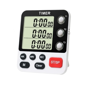 Pronto per la spedizione supporto portatile o magnete Count Up Down Timer tre gruppi timer professionale orologio LCD per i regali - Product Image 1
