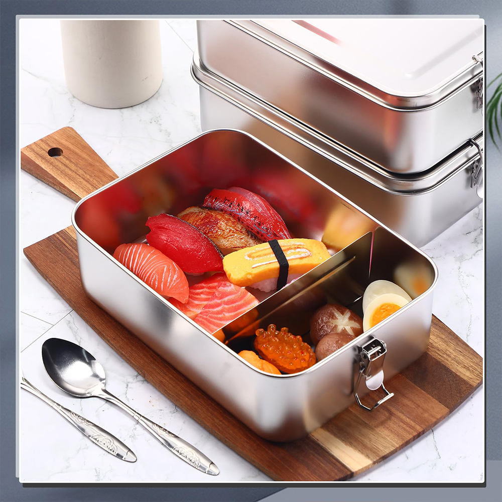 Silver- 1400ml+divider