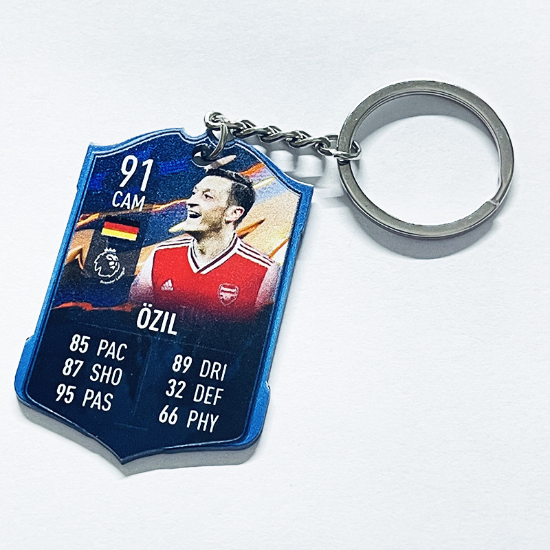 Football acrylic keychain-ozil 91