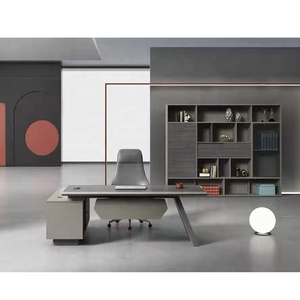 简诺豪华现代办公家具老板小电脑桌l形行政行政桌CEO办公桌 - Product Image 1