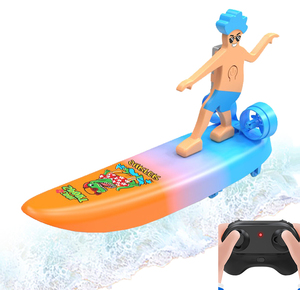 AiJH Amphibious RC Cars 2 in 1 Rowing Boats Mini Rc Surfboard Boats 2.4G Cool Rc Surfboard Cars <strong>Toys</strong>