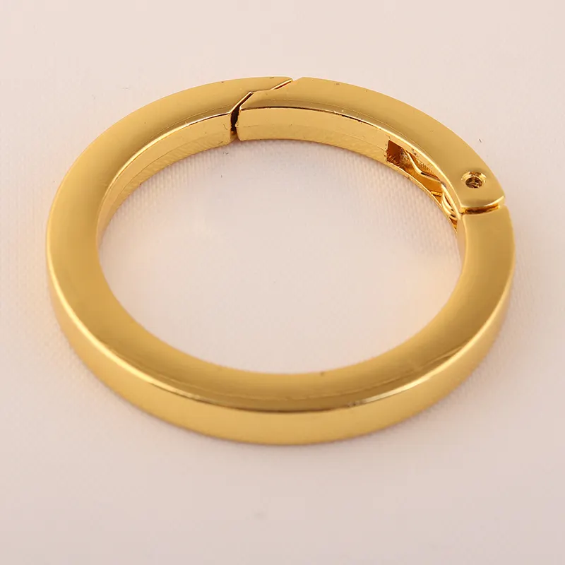 33mm Ronde Karabijnhaak Spring Gate O Ring Te Openen Sleutelhanger Lederen Tas Riem Ketting Gesp Snap Sluiting Clip