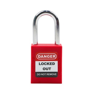 Manufacturer OEM 38mm Safety Padlock,Security Custom Isolation Safety Lockout Padlocks Tagout LOTO <strong>Lock</strong> With Master <strong>Keys</strong> - Product Image 3