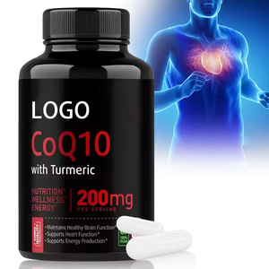 OEM Coenzyme Q10 Capsules avec Extrait de Curcuma Vegan Ubiquinol Supplément Adulte Ubiquinol Q10 Pilules - Product Image 1