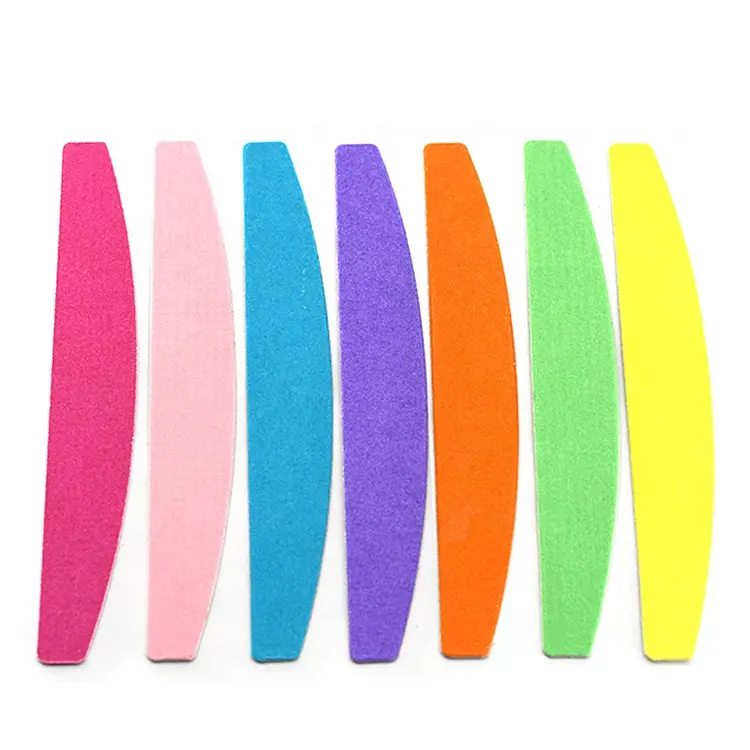 Japan 100/180 Grit sand Paper Nail File custom logo Disposable Nail Files material Double Sides Sanding for Nail Art