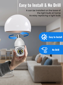 低价夜视云存储夜视360度全景远程E27智能灯泡无线摄像头 - Product Image 4