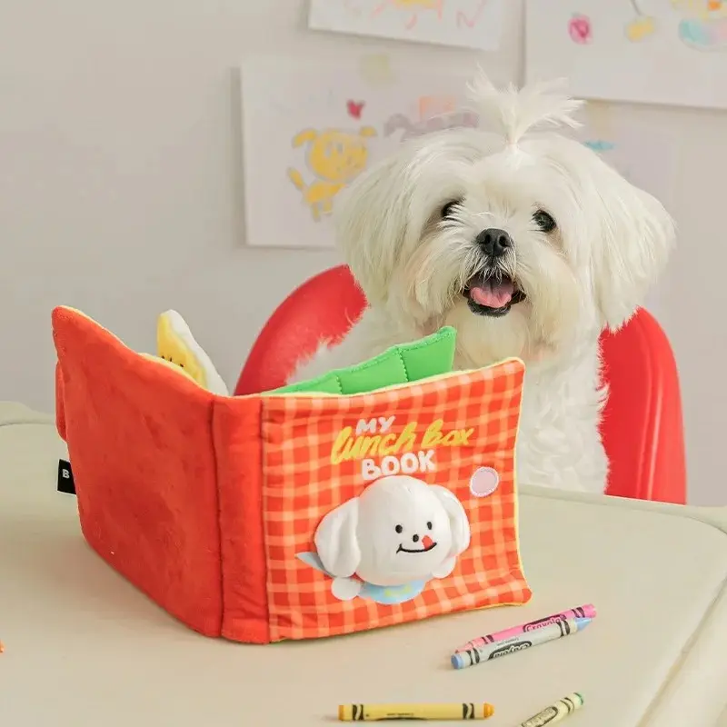 Trouver des jouets pour chiens de nourriture livres de grincement mignons jouets pour chiens livres jouets interactifs pour animaux de compagnie