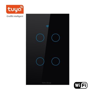 Tuya Wifi 4 Gang Smart <strong>Switch</strong> Panel America Compatible Wifi Time <strong>Switch</strong> Smart Wall <strong>Switches</strong> - Product Image 5