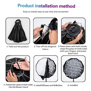 ZSYB הפופולרי ביותר אוניברסלי סופטבוקס ערכת תאורה צילום סטודיו סופטבוקס - Product Image 4