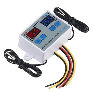 Dual Digital Thermostat <strong>Temperature</strong> <strong>Controller</strong> Two Relay Output Thermoregulator for Incubator Heating Cooling XK-W1088 12V 220V - Product Image 1