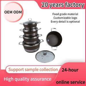 家庭料理用10個マイファンストーンマーブルノンスティックソースパンミルクパンヌードルポット調理器具セット - Product Image 4