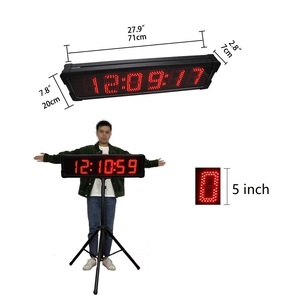 Ganxin 5 Zoll 6 Ziffern Big Size Clock 7 Segment Große wasserdichte LED-Anzeige für den Außenbereich Fernbedienung Digital Countdown Timer