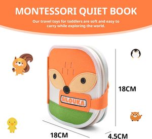 2025 Montessori Magia sentiu หนังสือไม่ว่างสำหรับเด็กวัยหัดเดินหนังสือเงียบกวางนุ่มสำหรับทักษะพื้นฐานการเรียนรู้ขั้นต้น placa ocupada ครอบครอง - Product Image 2