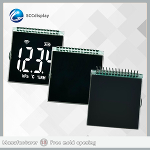 Sıcak satış özelleştirilmiş VA negatif 5V gerilim ekran LCD 14PIN arayüz modülü küçük boyutu 7 Segment ekran modülü