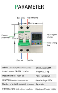 QJC programmabile AC 240V led timer digitale/interruttore orario multifunzionale 50-60Hz