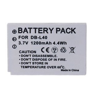 DB-L40 DBL40 DB-L40A 1200mAh <strong>Battery</strong> for Sanyo DMX-HD1 DMX-HD1A DMX-HD2 DMX-HD700 DMX-800 DMX-E760 DMX-875 DMX-1075 Camera - Product Image 2