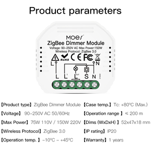 <strong>Zigbee</strong> Smart <strong>Module</strong> <strong>with</strong> Mini Design Wall Switch Box for Light Switch Smart Life/Tuya Remote Control - Product Image 4