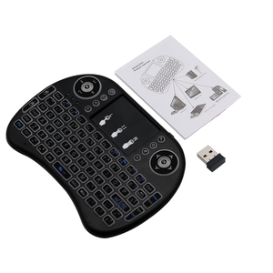 Data Frog Backlit I8 Mini Wireless <strong>Keyboard</strong> 2.4ghz English Air <strong>Mouse</strong> with Touchpad for Laptop TV <strong>Android</strong> TV Box <strong>Use</strong> AAA Battery - Product Image 5
