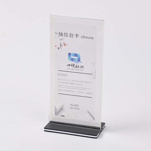 T Loại A4 Acrylic hiển thị đứng Bảng Menu hiển thị đứng Acrylic giữ dấu - Product Image 6