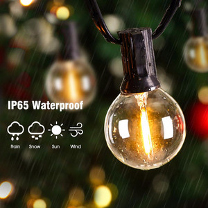Warm White <strong>LED</strong> <strong>G40</strong> Replacement Bulbs,25-Pack E12 Base Socket <strong>LED</strong> Globe Light Bulbs for Outdoor Patio String Lights, Equivalent T - Product Image 4
