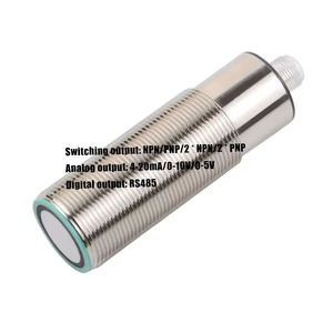 Sensor de nivel de líquido ultrasónico de 2 metros con salida analógica 0-10V/0-5V para mediciones de líquidos y sólidos
