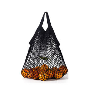 Bolsas de frutas con mango corto, cuerda de algodón, productos para compras, bolsa de malla para comestibles, cordón, verduras, frutas, patrón de logotipo personalizable - Product Image 4