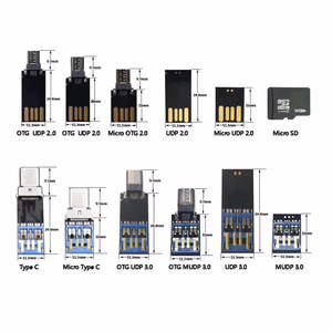 การ์ดหน่วยความจำ UDP ความเร็วสูง,รุ่นยาว25มม. รุ่น UDP 15มม. สีดำคอลลอยด์ OTGtype-C - Product Image 1