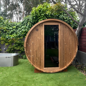 Luxurious Barrel Type Sauna with Far Infrared and Heating Stove Connecting with <strong>Computer</strong> Control <strong>System</strong> - Product Image 6