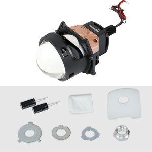 LELANPU otomotiv aydınlatma sistemi 3 inç LED farlar 120W yüksek düşük işın matris lazer far bi led projektör Lens - Product Image 5