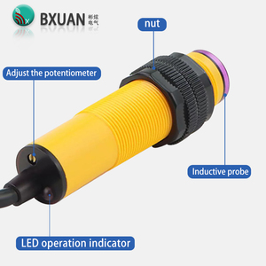 Sensor de interruptor óptico de reflexión difusa 2/3 cables AC/DC 220V NPN/PNP Salida 10cm Detección Interruptor de conteo de distancia - Product Image 2