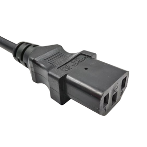 16A 250V SCHUKO CEE 7/7ปลั๊กยุโรปพร้อมสาย3G1.0mm2 H05VV-F ไปยัง10A 250V IEC สายไฟคอมพิวเตอร์ C13กับเฟอร์ไรต์บีด - Product Image 5