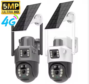 Fábrica 4G Tarjeta SIM Cámara de seguridad solar con sensor de movimiento Panel Batería Impermeable Exterior PTZ Cámara CCTV - Product Image 1