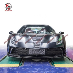 フェラーリ488リフィットMSYスタイルカーボンファイバーフロントリアバンパーフェンダー488リアディフューザーウィングボディキット用自動車部品 - Product Image 2