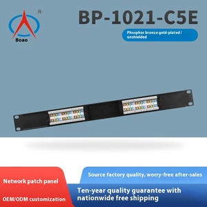 Panel de conexión de red sin blindaje CAT5E de 12 puertos, módulo de gabinete de gestión de cables, Cable de montaje en rack RJ45 para gabinete de Cable de red - Product Image 6