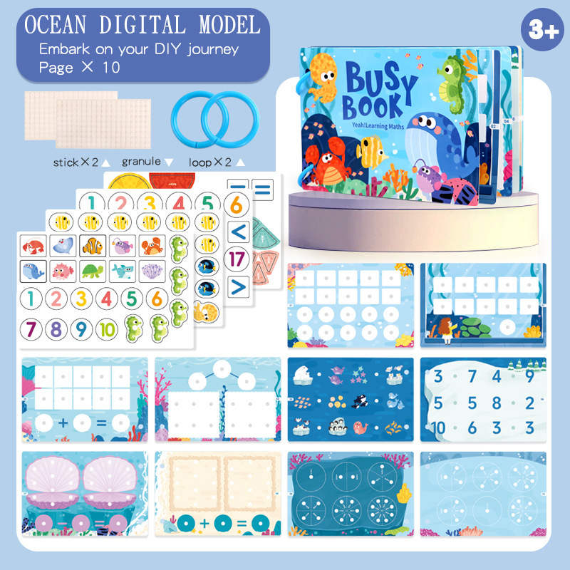 package 2-small ocean number style opp bag
