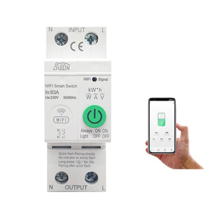 LEDEAST OOC Tuya WiFi Smart <strong>Circuit</strong> <strong>Breaker</strong> 2P 63A Timer Power Energy kWh Voltage <strong>Current</strong> Meter Protector Voice Switch - Product Image 1