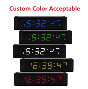 Schnelle Lieferung Benutzer definierte LED-Anzeige 1 Zoll Digital Desk Table Wanduhr Multifunktion aler Countdown-Timer mit Summer-Fernbedienung - Product Image 5