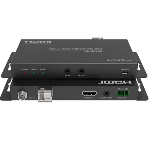 18Gbps <strong>HDMI</strong> Over Optical Fiber Extender with Audio Extracting Supports Loop <strong>Output</strong>, Audio Embeding and EDID Function - Product Image 6