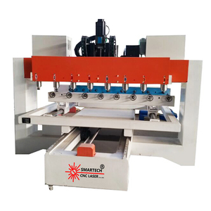 4 <strong>Axis</strong> <strong>CNC</strong> Machine Rotary Spindle <strong>With</strong> 8 Heads 3D Woodworking <strong>CNC</strong> <strong>Router</strong> Machine - Product Image 1